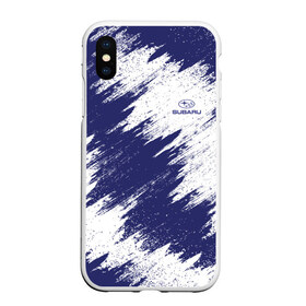 Чехол для iPhone XS Max матовый с принтом Subaru в городе Новоалтайск, Силикон | Область печати: задняя сторона чехла, без боковых панелей | car | race | subaru | авто | гонки | краска | марка | машина | субару