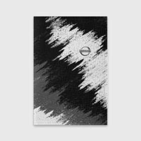 Обложка для паспорта матовая кожа с принтом Nissan в городе Новоалтайск, натуральная матовая кожа | размер 19,3 х 13,7 см; прозрачные пластиковые крепления | car | nissan | race | авто | гонки | краска | марка | машина | ниссан