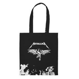 Сумка 3D повседневная с принтом Metallica в городе Новоалтайск, 100% полиэстер | Плотность: 200 г/м2; Размер: 34×35 см; Высота лямок: 30 см | metallica | группа | джеймс хэтфилд | кирк хэмметт | ларс ульрих | метал | металика | металлика | миталика | музыка | роберт трухильо | рок | трэш | трэшметал | хард | хардрок | хеви | хевиметал
