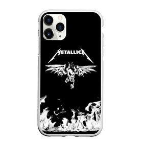 Чехол для iPhone 11 Pro Max матовый с принтом Metallica в городе Новоалтайск, Силикон |  | Тематика изображения на принте: metallica | группа | джеймс хэтфилд | кирк хэмметт | ларс ульрих | метал | металика | металлика | миталика | музыка | роберт трухильо | рок | трэш | трэшметал | хард | хардрок | хеви | хевиметал