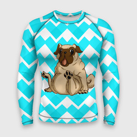 Мужской рашгард 3D с принтом Забавный мопс в городе Новоалтайск,  |  | animal | dog | pet | pug | puppy | арт | бульдог | животные | милые | мопс | пес | собаки | текстура