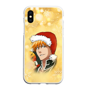 Чехол для iPhone XS Max матовый с принтом Happy New Bleach! в городе Новоалтайск, Силикон | Область печати: задняя сторона чехла, без боковых панелей | Тематика изображения на принте: bleach | блич | ичиго | куросаки ичиго