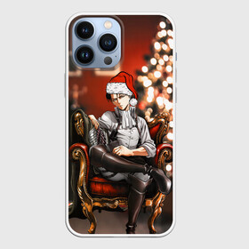 Чехол для iPhone 13 Pro Max с принтом Атака Санты в городе Новоалтайск,  |  | Тематика изображения на принте: levi | аккерман | атака титанов | леви | новый год | ривай