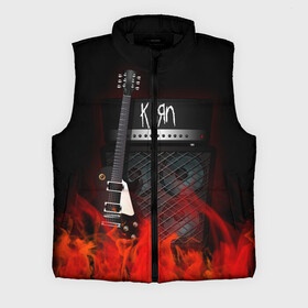 Мужской жилет утепленный 3D с принтом Korn в городе Новоалтайск,  |  | korn | logo | metal | music | rock | лого | логотип | метал | музыка | рок