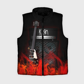 Женский жилет утепленный 3D с принтом Korn в городе Новоалтайск,  |  | korn | logo | metal | music | rock | лого | логотип | метал | музыка | рок