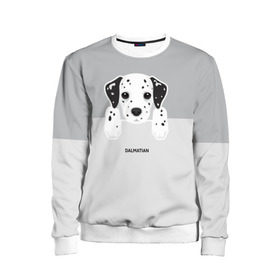 Детский свитшот 3D с принтом Dalmatian Puppy в городе Новоалтайск, 100% полиэстер | свободная посадка, прямой крой, мягкая тканевая резинка на рукавах и понизу свитшота | далматин | далматинец | домашние животные | пес | песик | собака | собачка | терьер | шпиц