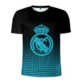 Мужская футболка 3D спортивная с принтом Real Madrid 2018 Original в городе Новоалтайск, 100% полиэстер с улучшенными характеристиками | приталенный силуэт, круглая горловина, широкие плечи, сужается к линии бедра | emirates | fc | real madrid | геометрия | реал мадрид | футбольный клуб | эмблема