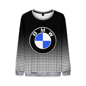 Мужской свитшот 3D с принтом BMW 2018 Black and White IV в городе Новоалтайск, 100% полиэстер с мягким внутренним слоем | круглый вырез горловины, мягкая резинка на манжетах и поясе, свободная посадка по фигуре | Тематика изображения на принте: bmw | автомобильные | бмв | машины