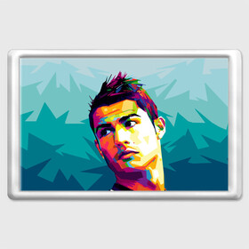 Магнит 45*70 с принтом Cristiano Ronaldo в городе Новоалтайск, Пластик | Размер: 78*52 мм; Размер печати: 70*45 | криштиану | реал мадрид | роналду