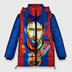 Женская зимняя куртка 3D с принтом Lionel Messi в городе Новоалтайск, верх — 100% полиэстер; подкладка — 100% полиэстер; утеплитель — 100% полиэстер | длина ниже бедра, силуэт Оверсайз. Есть воротник-стойка, отстегивающийся капюшон и ветрозащитная планка. 

Боковые карманы с листочкой на кнопках и внутренний карман на молнии | barcelona | lionel | messi | барселона | лионель | месси | поп арт