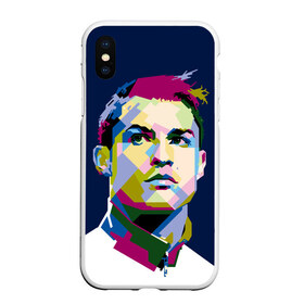 Чехол для iPhone XS Max матовый с принтом Cristiano Ronaldo в городе Новоалтайск, Силикон | Область печати: задняя сторона чехла, без боковых панелей | Тематика изображения на принте: криштиану | реал мадрид | роналду