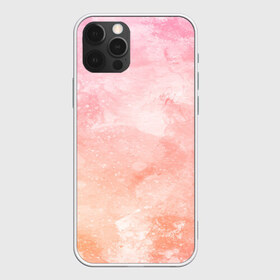 Чехол для iPhone 12 Pro Max с принтом Разводы в городе Новоалтайск, Силикон |  | краска | персиковый | разноцветный | розовый