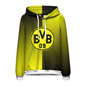 Мужская толстовка 3D с принтом FC Borussia 2018 Reverse в городе Новоалтайск, 100% полиэстер | двухслойный капюшон со шнурком для регулировки, мягкие манжеты на рукавах и по низу толстовки, спереди карман-кенгуру с мягким внутренним слоем. | боруссия | дортмунд