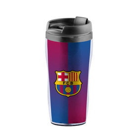 Термокружка-непроливайка с принтом FC Barca 2018 Reverse в городе Новоалтайск, внутренняя часть — пищевой пластик, наружная часть — прозрачный пластик, между ними — полиграфическая вставка с рисунком | объем — 350 мл, герметичная крышка | Тематика изображения на принте: fc | fc barcelona | fcb | fly emirates | ronaldo | абстракция | барселона | геометрия | зож | клуб | линии | месси | модные | мяч | реал мадрид | спорт | спортивные | тренды | футбол | футбольный клуб | эмблема