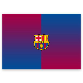 Поздравительная открытка с принтом FC Barca 2018 Reverse в городе Новоалтайск, 100% бумага | плотность бумаги 280 г/м2, матовая, на обратной стороне линовка и место для марки
 | Тематика изображения на принте: fc | fc barcelona | fcb | fly emirates | ronaldo | абстракция | барселона | геометрия | зож | клуб | линии | месси | модные | мяч | реал мадрид | спорт | спортивные | тренды | футбол | футбольный клуб | эмблема