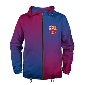 Мужская ветровка 3D с принтом FC Barca 2018 Reverse в городе Новоалтайск, 100% полиэстер | подол и капюшон оформлены резинкой с фиксаторами, два кармана без застежек по бокам, один потайной карман на груди | Тематика изображения на принте: fc | fc barcelona | fcb | fly emirates | ronaldo | абстракция | барселона | геометрия | зож | клуб | линии | месси | модные | мяч | реал мадрид | спорт | спортивные | тренды | футбол | футбольный клуб | эмблема