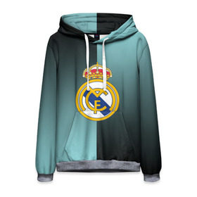 Мужская толстовка 3D с принтом Real Madrid 2018 Reverse в городе Новоалтайск, 100% полиэстер | двухслойный капюшон со шнурком для регулировки, мягкие манжеты на рукавах и по низу толстовки, спереди карман-кенгуру с мягким внутренним слоем. | emirates | fc | real madrid | реал мадрид | футбольный клуб | эмблема