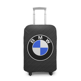 Чехол для чемодана 3D с принтом BMW CARBON в городе Новоалтайск, 86% полиэфир, 14% спандекс | двустороннее нанесение принта, прорези для ручек и колес | bmw | bmw motorsport | bmw performance | carbon | m | motorsport | performance | sport | бмв | карбон | моторспорт | спорт