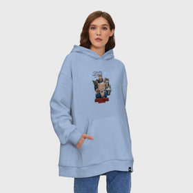 Худи SuperOversize хлопок с принтом Stranger Things в городе Новоалтайск, 70% хлопок, 30% полиэстер, мягкий начес внутри | карман-кенгуру, эластичная резинка на манжетах и по нижней кромке, двухслойный капюшон
 | кот | коты | очень странные дела