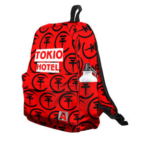 Рюкзак 3D с принтом Tokio Hotel band logo 2018 в городе Новоалтайск, 100% полиэстер | лямки с регулируемой длиной, сверху петелька, чтобы рюкзак можно было повесить на вешалку. Основное отделение закрывается на молнию, как и внешний карман. Внутри два дополнительных кармана, один из которых закрывается на молнию. По бокам два дополнительных кармашка | logo | music | pop | rock | tokio hotel | альтернатива | германия | металл | музыка | музыкальный | поп | рок
