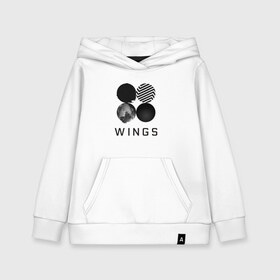 Детская толстовка хлопок с принтом BTS wings в городе Новоалтайск, 100% хлопок | Круглый горловой вырез, эластичные манжеты, пояс, капюшен | bangtan boys | bts | bts army | бантаны бтс