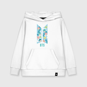 Детская толстовка хлопок с принтом BTS army color в городе Новоалтайск, 100% хлопок | Круглый горловой вырез, эластичные манжеты, пояс, капюшен | bangtan boys | bts | bts army | бантаны бтс