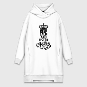 Платье-худи хлопок с принтом Keep calm and listen Rasmus в городе Новоалтайск,  |  | rasmus | the rasmus | аки хакала | альтернативный | готик | группа | дарк | зе | знак | лаури юлёнен | надпись | паули рантасалми | поп | разсмус | расмус | рок | софт | финская
