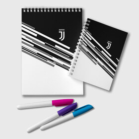 Блокнот с принтом JUVENTUS STRIPES STYLE в городе Новоалтайск, 100% бумага | 48 листов, плотность листов — 60 г/м2, плотность картонной обложки — 250 г/м2. Листы скреплены удобной пружинной спиралью. Цвет линий — светло-серый
 | fly emirates | juventus | ronaldo | клуб | линии | мода | модные | мяч | реал мадрид | спорт | спортивные | стиль | футбол | футбольный клуб | экстрим | эмблема | ювентус