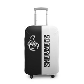 Чехол для чемодана 3D с принтом Scorpions в городе Новоалтайск, 86% полиэфир, 14% спандекс | двустороннее нанесение принта, прорези для ручек и колес | scorpions | группа | скорпионс | хард | хардрок