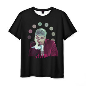 Мужская футболка 3D с принтом BTS_namjoon в городе Новоалтайск, 100% полиэфир | прямой крой, круглый вырез горловины, длина до линии бедер | bangtan boys | bts | бантаны бтс
