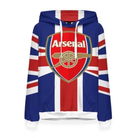 Женская толстовка 3D с принтом FC Arsenal в городе Новоалтайск, 100% полиэстер  | двухслойный капюшон со шнурком для регулировки, мягкие манжеты на рукавах и по низу толстовки, спереди карман-кенгуру с мягким внутренним слоем. | arsenal | england | football | logo | sport | англия | арсенал | арт | лига | лого | спорт | текстура | фк | флаг | футбол | футбольный клуб | эмблема