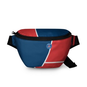 Поясная сумка 3D с принтом PSG LOGO в городе Новоалтайск, 100% полиэстер | плотная ткань, ремень с регулируемой длиной, внутри несколько карманов для мелочей, основное отделение и карман с обратной стороны сумки застегиваются на молнию | fc | fly emirates | paris | psg | лого | париж | псж | спорт | спортивные | фк | футбольный клуб