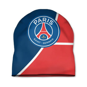 Шапка 3D с принтом PSG LOGO в городе Новоалтайск, 100% полиэстер | универсальный размер, печать по всей поверхности изделия | fc | fly emirates | paris | psg | лого | париж | псж | спорт | спортивные | фк | футбольный клуб