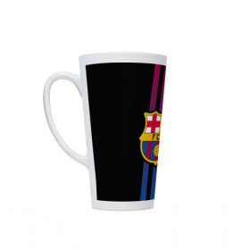 Кружка Латте с принтом FC Barca 2018 Line в городе Новоалтайск, Белая керамика | Объем 480 мл; Высота 150 мм; Диаметр 90 мм | emirates | fc | manchester united | абстракция | геометрия | зож | клуб | линии | манчестер юнайтед | модные | мяч | россии | спорт | спортивные | стиль | тренды | футбол | футбольный клуб | экстрим | эмблема