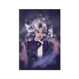 Обложка для паспорта матовая кожа с принтом BTS_Jimin _ в городе Новоалтайск, натуральная матовая кожа | размер 19,3 х 13,7 см; прозрачные пластиковые крепления | bangtan boys | bts | бантаны бтс
