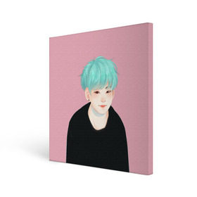 Холст квадратный с принтом BTS_Yoongi в городе Новоалтайск, 100% ПВХ |  | bangtan boys | bts | бантаны бтс