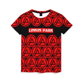 Женская футболка 3D с принтом LINKIN PARK 2018 MUSIC STYLE в городе Новоалтайск, 100% полиэфир ( синтетическое хлопкоподобное полотно) | прямой крой, круглый вырез горловины, длина до линии бедер | linkin park | logo | music | pop | rock | альтернатива | металл | музыка | музыкальный | поп | рок