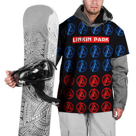 Накидка на куртку 3D с принтом LINKIN PARK в городе Новоалтайск, 100% полиэстер |  | linkin park | logo | music | pop | rock | альтернатива | металл | музыка | музыкальный | поп | рок