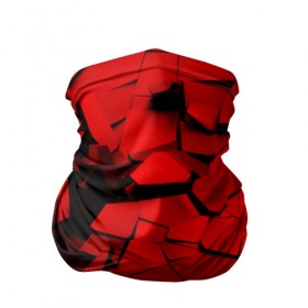 Бандана-труба 3D с принтом Carbon abstraction RED в городе Новоалтайск, 100% полиэстер, ткань с особыми свойствами — Activecool | плотность 150‒180 г/м2; хорошо тянется, но сохраняет форму | Тематика изображения на принте: abstraction | geometry | абстракция | геометрия | грань | краски | кубик | кубики | линии | мозаика | разноцветные | ребро | текстура | тени | узор