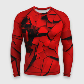 Мужской рашгард 3D с принтом Carbon abstraction RED в городе Новоалтайск,  |  | abstraction | geometry | абстракция | геометрия | грань | краски | кубик | кубики | линии | мозаика | разноцветные | ребро | текстура | тени | узор