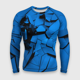 Мужской рашгард 3D с принтом Carbon abstraction BLUE в городе Новоалтайск,  |  | abstraction | geometry | абстракция | геометрия | грань | краски | кубик | кубики | линии | мозаика | разноцветные | ребро | текстура | тени | узор