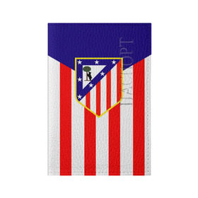 Обложка для паспорта матовая кожа с принтом Atletico Madrid в городе Новоалтайск, натуральная матовая кожа | размер 19,3 х 13,7 см; прозрачные пластиковые крепления | 