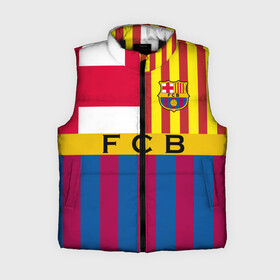 Женский жилет утепленный 3D с принтом FC Barcelona в городе Новоалтайск,  |  | barcelona | football | logo | spain | sport | арт | барселона | испания | лига | лого | спорт | текстура | фк | футбол | футбольный клуб | эмблема
