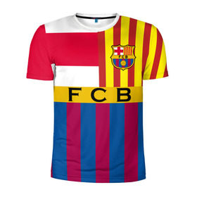 Мужская футболка 3D спортивная с принтом FC Barcelona в городе Новоалтайск, 100% полиэстер с улучшенными характеристиками | приталенный силуэт, круглая горловина, широкие плечи, сужается к линии бедра | barcelona | football | logo | spain | sport | арт | барселона | испания | лига | лого | спорт | текстура | фк | футбол | футбольный клуб | эмблема