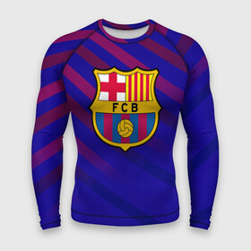 Мужской рашгард 3D с принтом FC Barcelona в городе Новоалтайск,  |  | barcelona | football | logo | spain | sport | арт | барселона | испания | лига | лого | спорт | текстура | фк | футбол | футбольный клуб | эмблема