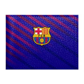 Обложка для студенческого билета с принтом FC Barcelona в городе Новоалтайск, натуральная кожа | Размер: 11*8 см; Печать на всей внешней стороне | Тематика изображения на принте: barcelona | football | logo | spain | sport | арт | барселона | испания | лига | лого | спорт | текстура | фк | футбол | футбольный клуб | эмблема