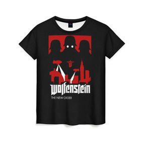 Женская футболка 3D с принтом Wolfenstein в городе Новоалтайск, 100% полиэфир ( синтетическое хлопкоподобное полотно) | прямой крой, круглый вырез горловины, длина до линии бедер | bj | castle | colossus | new order | old blood | wolfenstein | би джей | блаcковиц | блажкович | блацкович | вольфенштайн | вольфенштейн | вульфенштайн | вульфенштейн | уильям