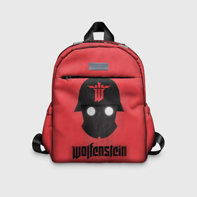 Детский рюкзак 3D с принтом Wolfenstein в городе Новоалтайск, 100% полиэстер | лямки с регулируемой длиной, сверху петелька, чтобы рюкзак можно было повесить на вешалку. Основное отделение закрывается на молнию, как и внешний карман. Внутри дополнительный карман. По бокам два дополнительных кармашка | Тематика изображения на принте: bj | castle | colossus | new order | old blood | wolfenstein | би джей | блаcковиц | блажкович | блацкович | вольфенштайн | вольфенштейн | вульфенштайн | вульфенштейн | уильям