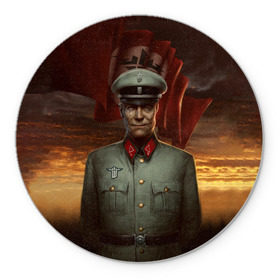 Коврик для мышки круглый с принтом Wolfenstein в городе Новоалтайск, резина и полиэстер | круглая форма, изображение наносится на всю лицевую часть | bj | castle | colossus | new order | old blood | wolfenstein | би джей | блаcковиц | блажкович | блацкович | вольфенштайн | вольфенштейн | вульфенштайн | вульфенштейн | уильям