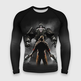 Мужской рашгард 3D с принтом Wolfenstein в городе Новоалтайск,  |  | bj | castle | colossus | new order | old blood | wolfenstein | би джей | блаcковиц | блажкович | блацкович | вольфенштайн | вольфенштейн | вульфенштайн | вульфенштейн | уильям
